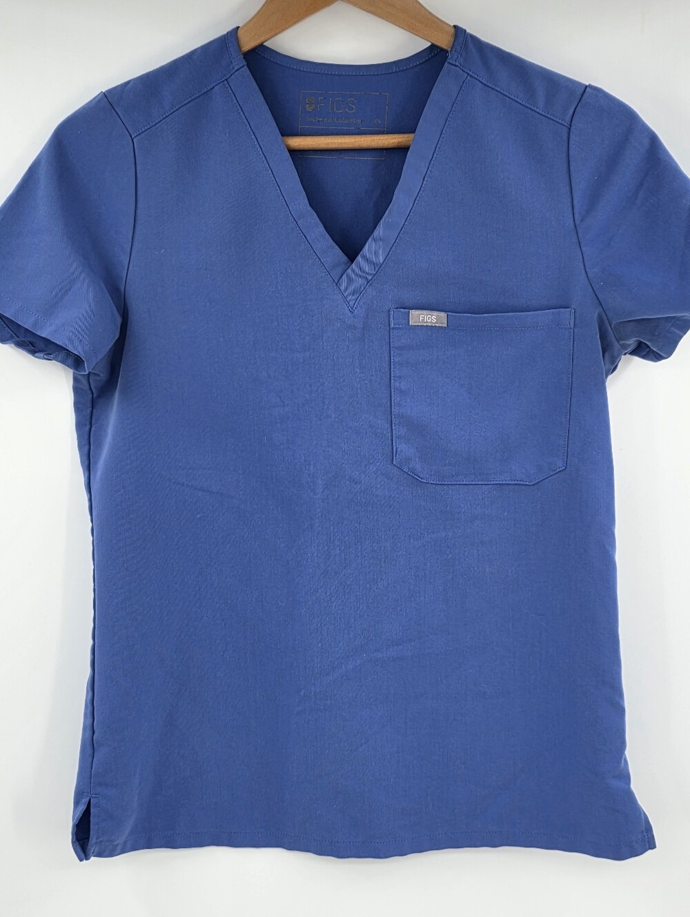 Figs Catarina Scrub Top Blue Women's XS